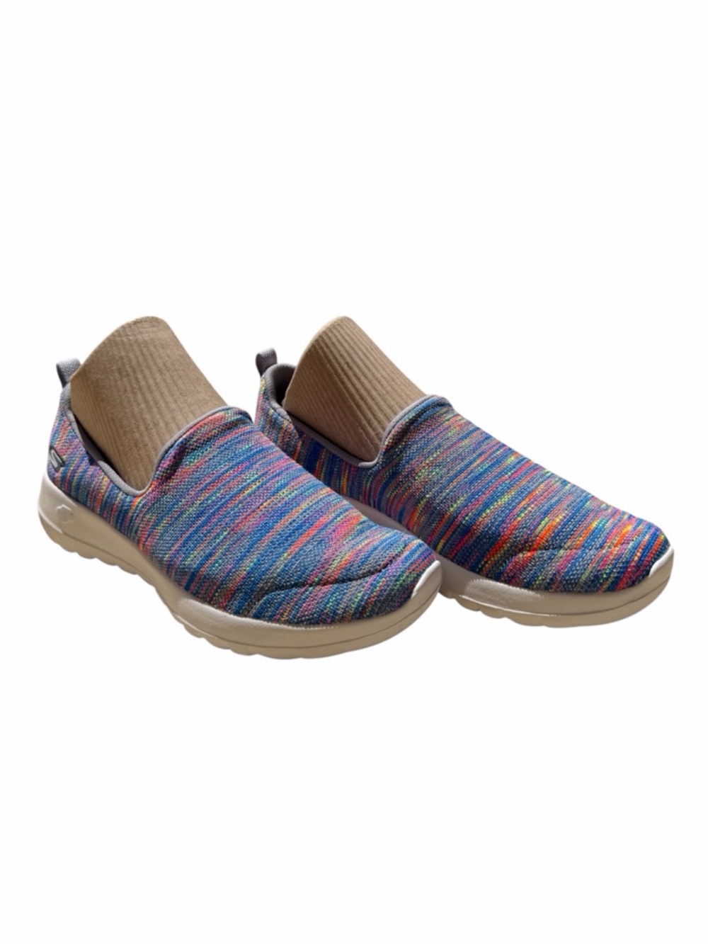 Skechers Multicolor Knit Slip-On Flats
